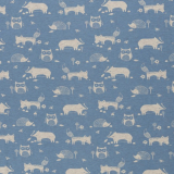 Jersey - Waldtiere hellblau