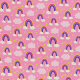 Jersey - Prinzessin Phantasie, Regenbogen rosa Swafing
