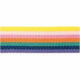 Gurtband gestreift Rainbow 40mm