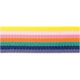Gurtband gestreift Rainbow 40mm