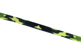 Flachkordel 14mm - Camouflage grün