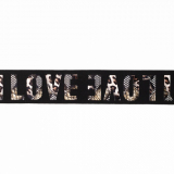 Gummi LOVE Silber - Schlange 40mm