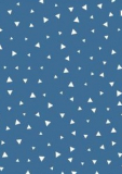 Musselin - Dreiecke blau